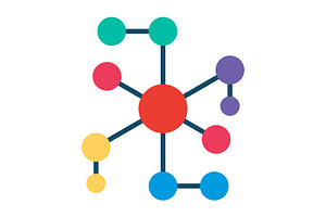 Network Flat Icon, a Duotone Icon by Pexelpy