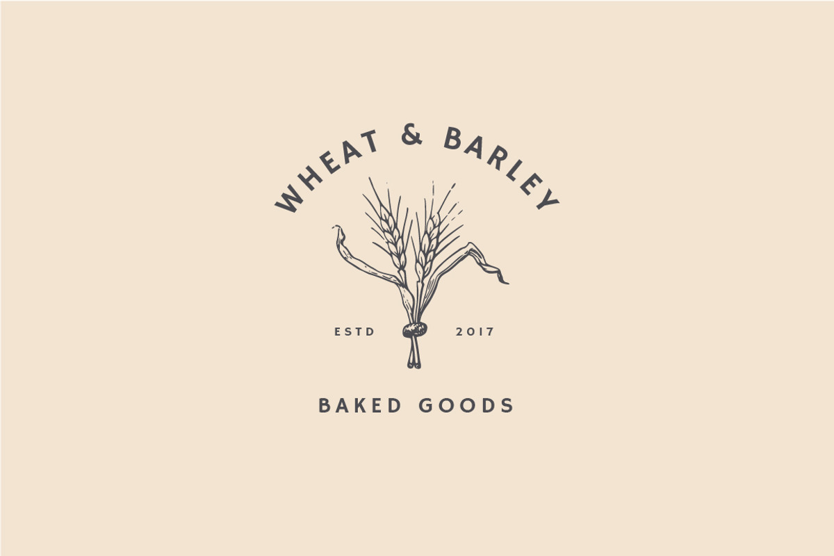 6 Vintage Hand Drawn Bakery Logos, a Branding & Logo Template by GudBrand Studio (Photo 1 of 8)