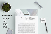 Crystal Pastel CV /Resume Template M, a Resume Template by Showy68 Template (Thumbnail 4 of 4)