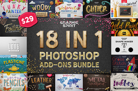 18 IN 1 Photoshop Bundle SALE