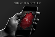 Red Torn Paper Wedding Invitation, an Invitation Template by InvitingStorys (Thumbnail 6 of 12)