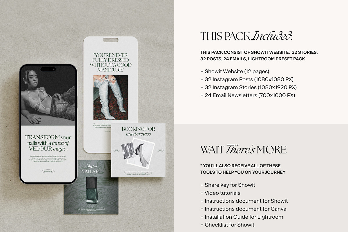 Velour | Showit & Canva Template, a Landing Page Template by Lavinia Visuals (Photo 2 of 10)