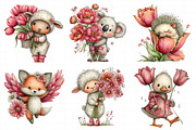 Whimsical Spring Animal Clipart, an Illustration by Daily.Designs (Thumbnail 8 of 8)
