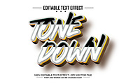 Tone down 3D editable text effect, a Layer Style Add-On by nicemorning (Thumbnail 1 of 3)