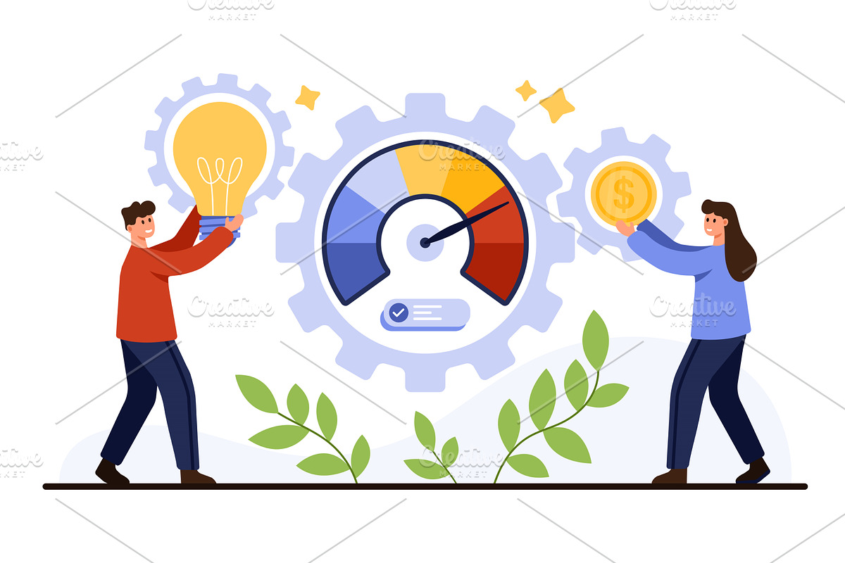 Project Implementation Concept with, a Finance Illustration by Flashvector