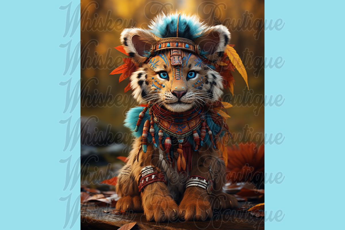 Cute Cartoon Shaman Animals, a Wallpaper Graphic by Whiskey Bee Boutique (Photo 18 of 21)