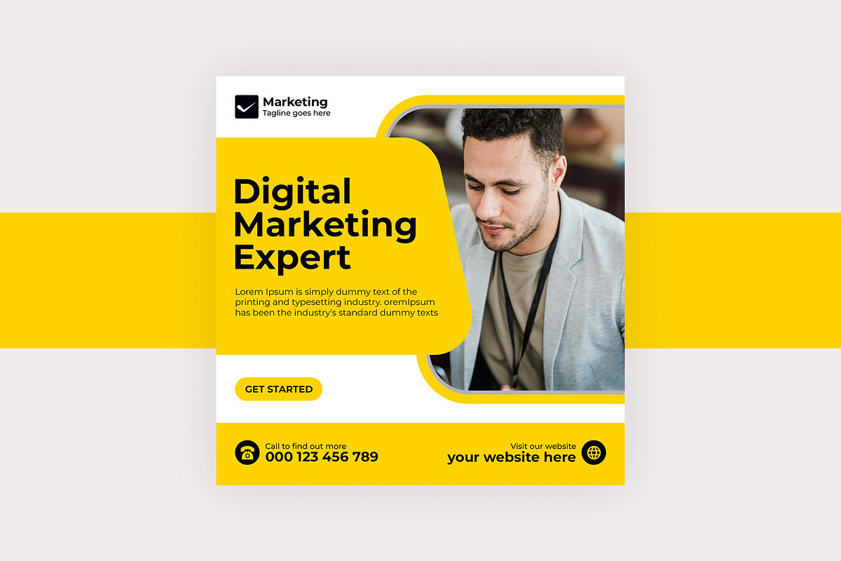 Social Media Post Design, a Templates & Theme by Lakhan1998 (Photo 5 of 9)