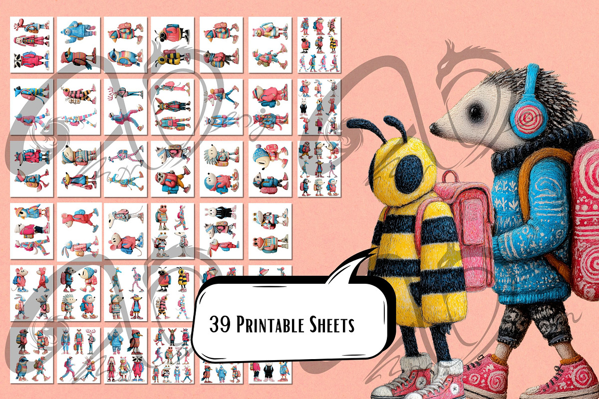 Back-to-School Parade, an Animal Illustration by NiiiNArt (Photo 3 of 4)