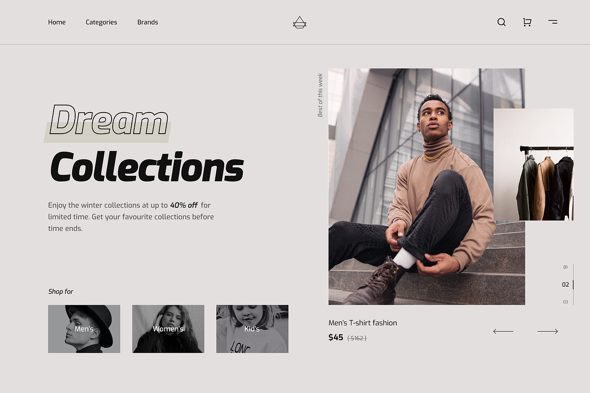 Fashion Landing Page Design, a Templates & Theme by IbrahimKhalil3 (Photo 3 of 4)