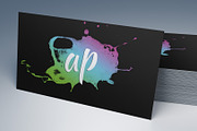 Paint Splatter Business Card 012, a Business Card Template by Nonaglyph Design (Thumbnail 3 of 5)