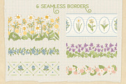 Vintage Spring Floral Patterns, a Pattern Graphic by PATTERNS etc. (Thumbnail 10 of 19)