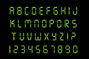 7 Segment Display Font, a Script Font by Krafti Lab (Thumbnail 2 of 3)
