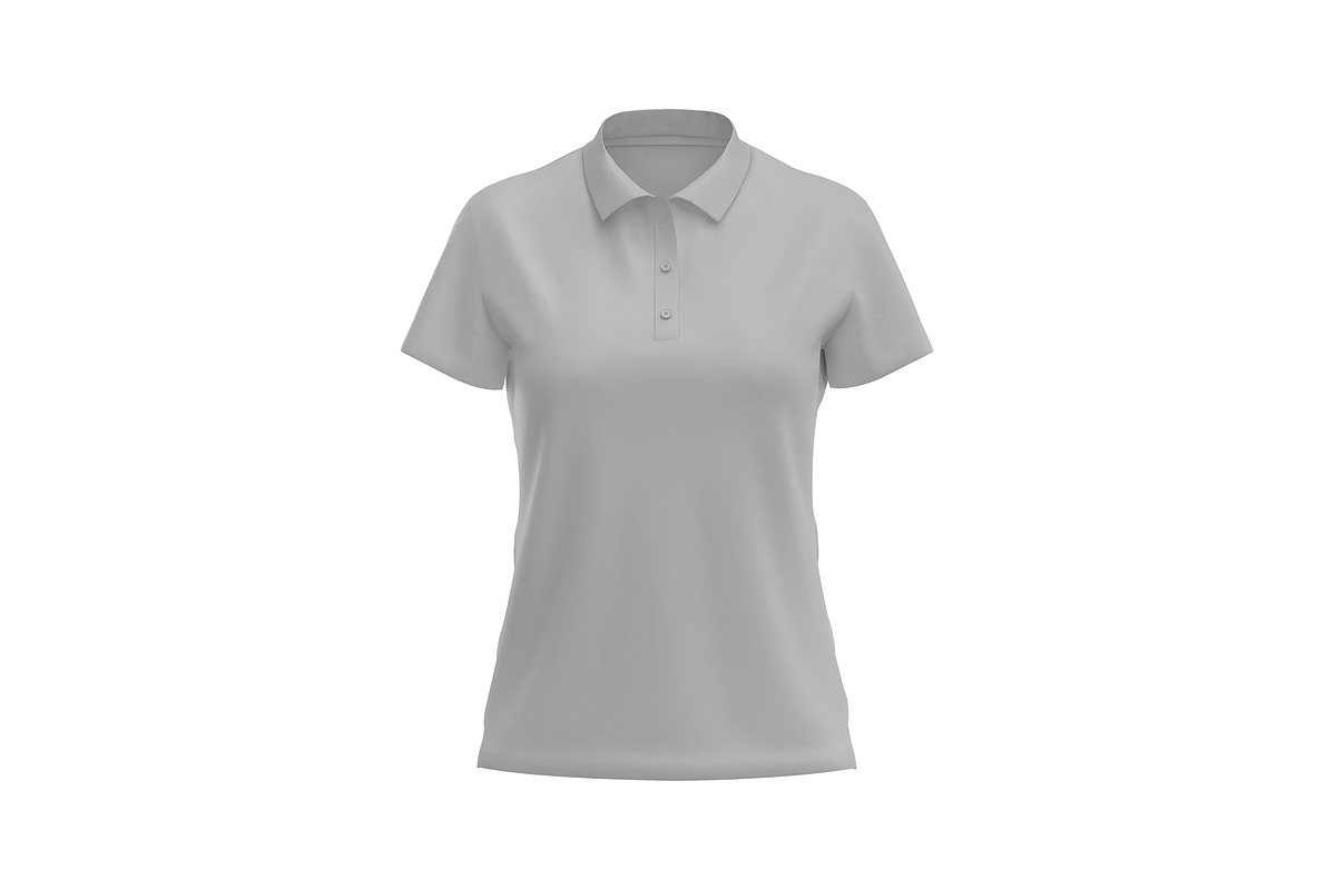 Woman Polo Shirt Mockup, a Shirt Mockup by mockupbuys (Photo 3 of 6)