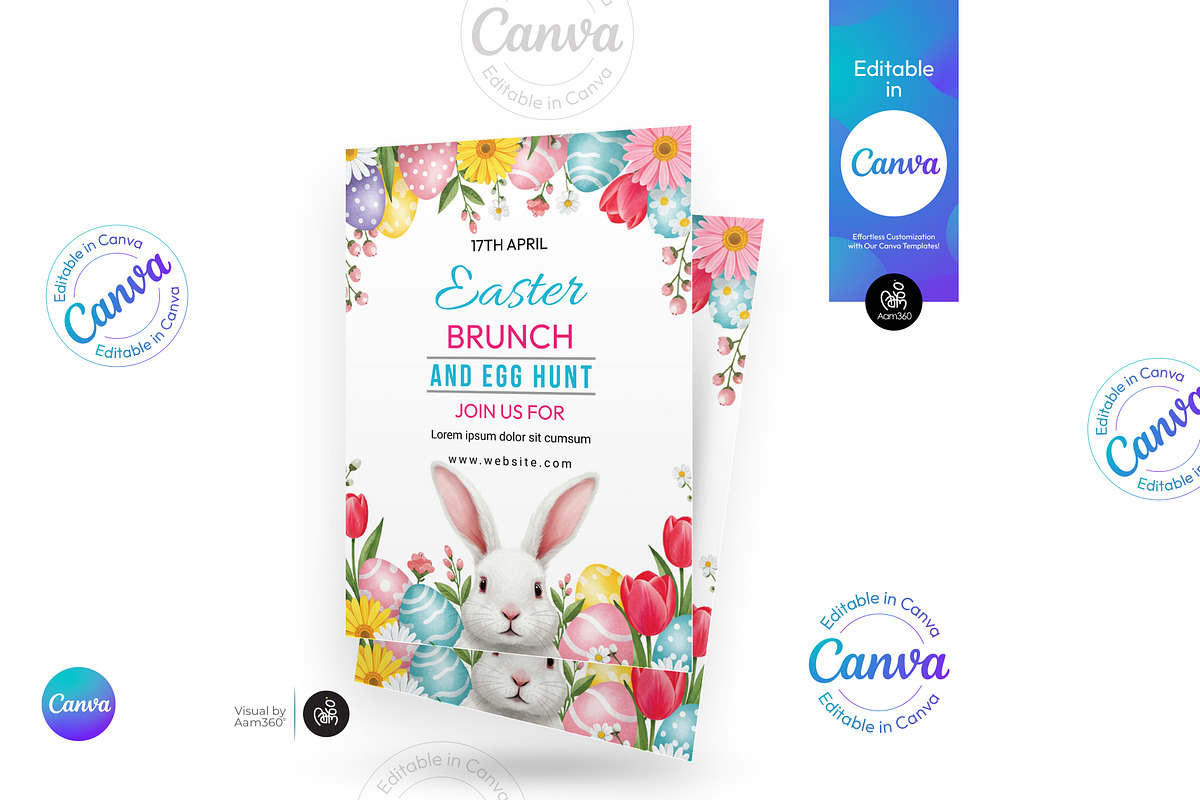 Easter Party Flyer Template, a Flyer Template by Aam360 (Photo 2 of 3)