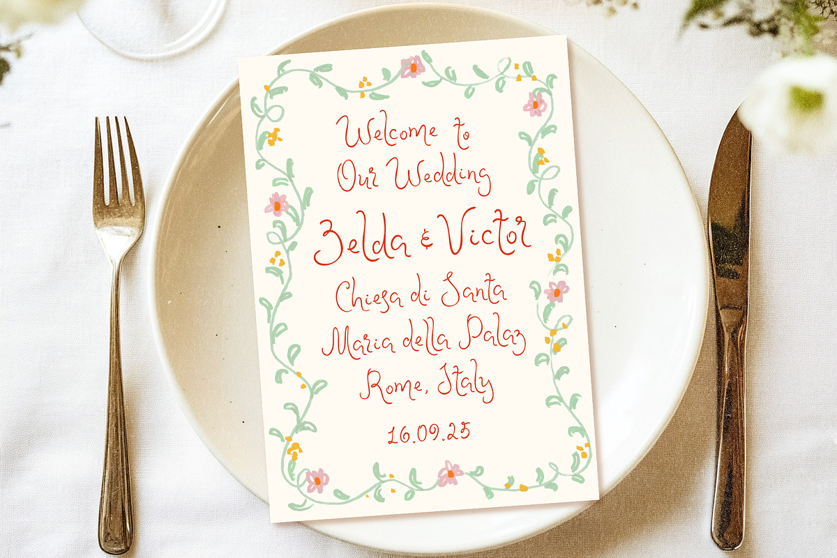 Whimsical Romantic Hand-drawn Frames, a Background Graphic by Ayya Studio (Photo 6 of 11)