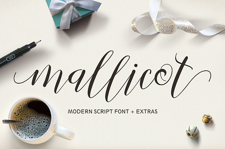 Mallicot Script, a Script Font by Areatype