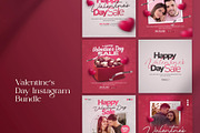 Valentine's Day Social Media Bundle, a Social Media Template by Saman Osama (Thumbnail 1 of 14)