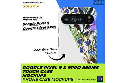 Google Pixel 9 Pro Tough Case Mockup
