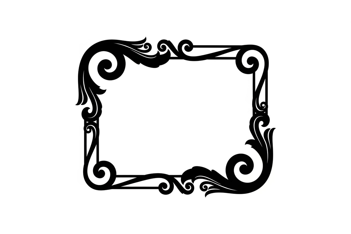 Vintage Scroll Corner Frame Bundle, an Illustration by Gfx_Store (Photo 8 of 48)