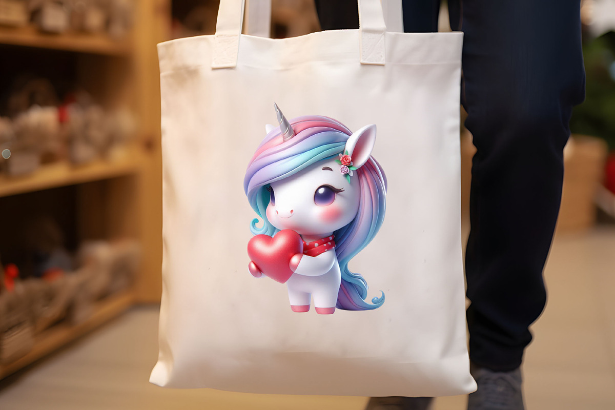 Unicorn Heart Watercolor Clipart, an Illustration by Libby Wishes (Photo 5 of 5)