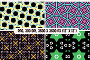 Vivid Geometry Palette Patterns, a Pattern Graphic by PrintHaven Designs (Thumbnail 2 of 8)