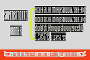 Superstretto Family banner font, a Sans Serif Font by Bellini studio (Thumbnail 6 of 17)