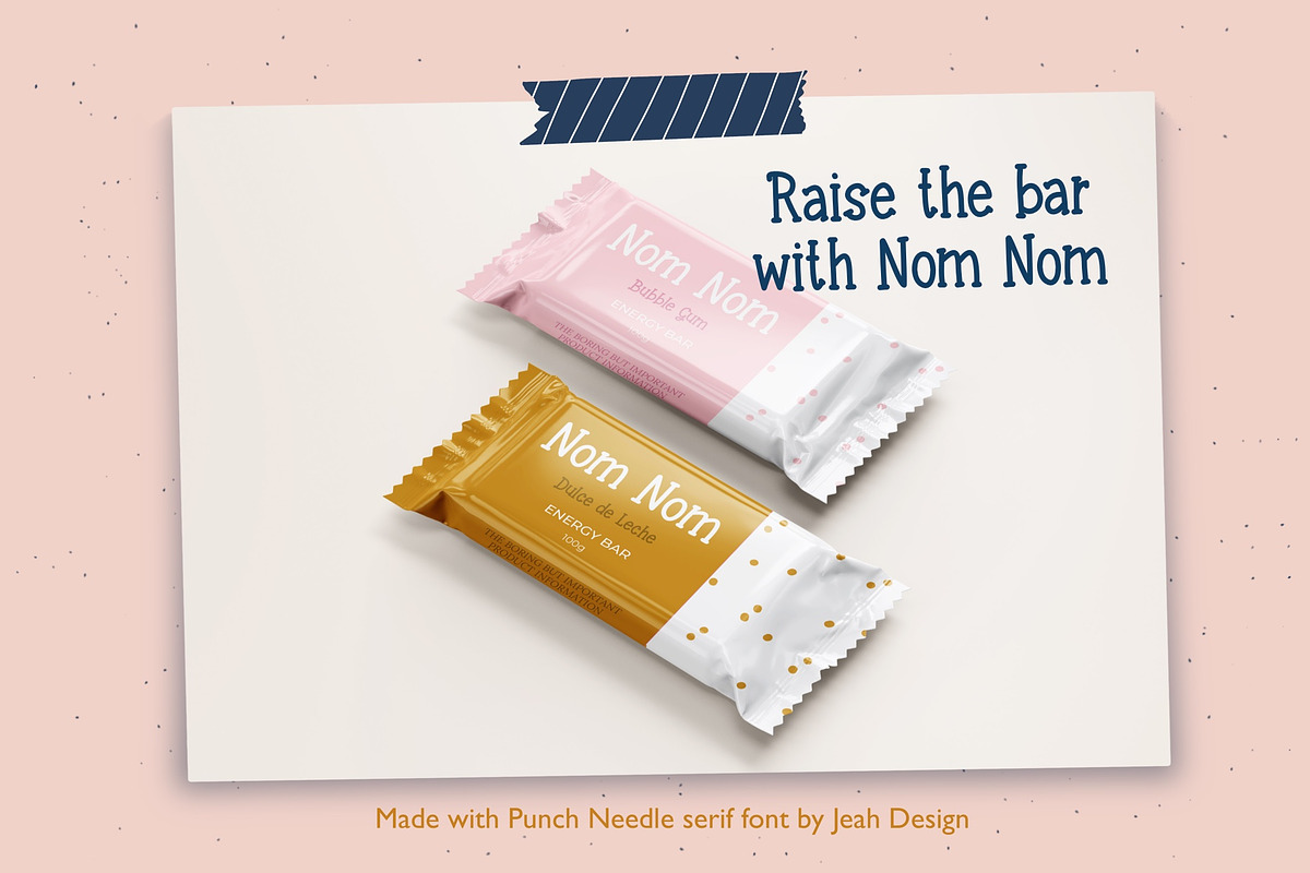 The Punch Needle Font, a Serif Font by Jeah Design (Photo 8 of 9)