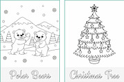 Christmas Holidays Coloring Pages, a Seasonal Illustration by Nuvame Arts & Designs (Thumbnail 4 of 21)