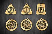 Rune amulets magic symbols svg, a Pattern Graphic by CncCutModel (Thumbnail 3 of 3)