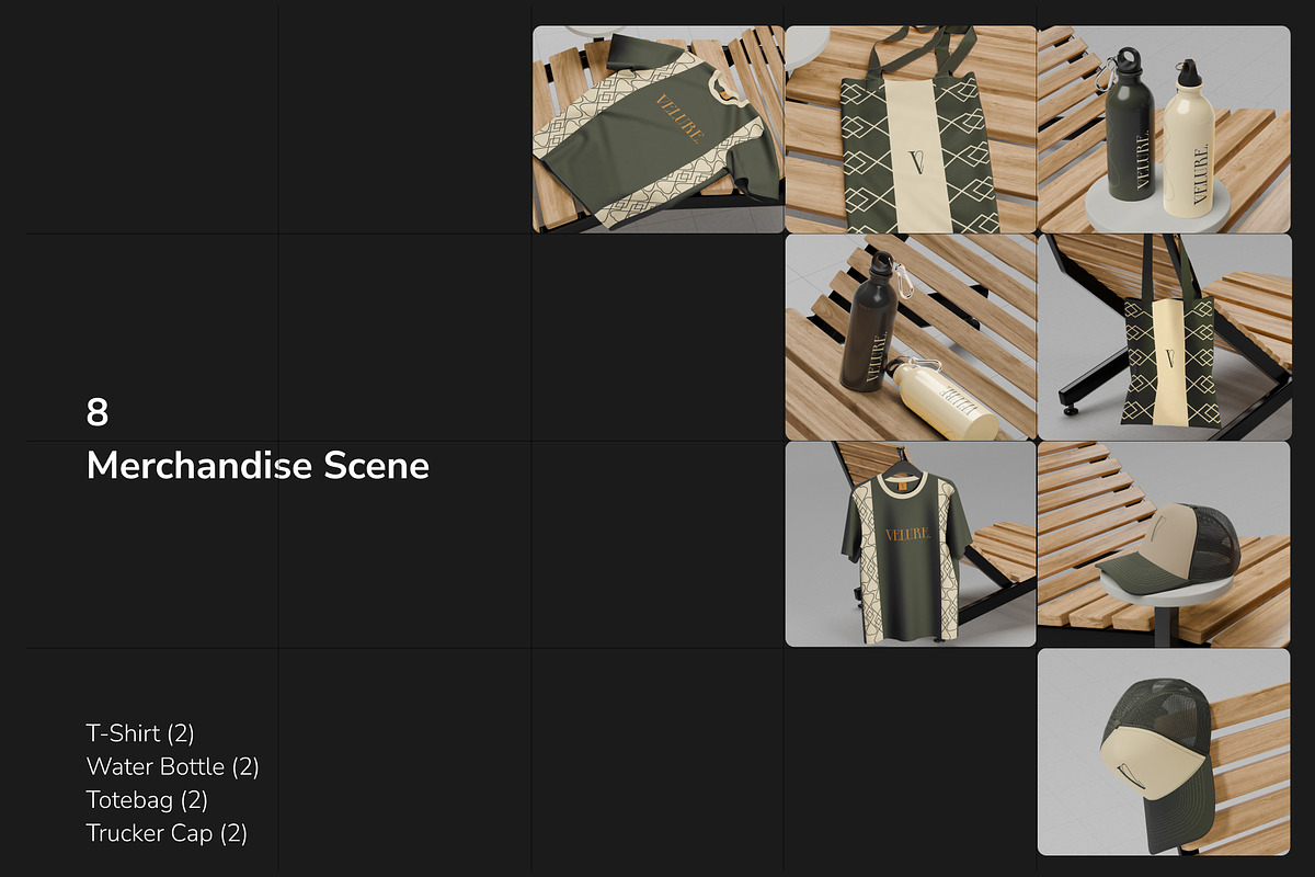Velure — Branding Kit Mockup Bundle, an Object Graphic by Arvalamockup (Photo 4 of 10)