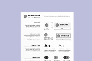 Brand Guidelines Poster Layout