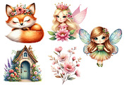 Fairy garden clipart, an Illustration by Designworld (Thumbnail 5 of 6)