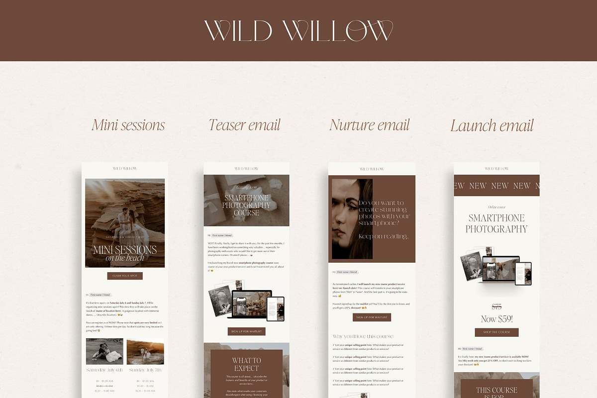 Luxury Flodesk Email Templates, an Email Template by Wonderlik Webdesign (Photo 5 of 9)
