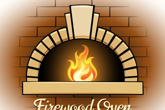 Firewood Oven Logo Or Badge