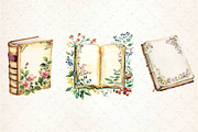 Vintage Books Clipart, an Illustration by Dream Creation (Thumbnail 6 of 6)