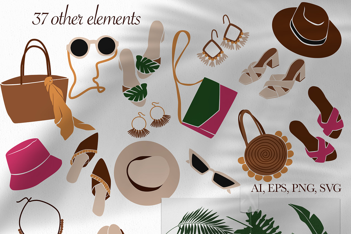 Summer aesthetic collection, a Decorative Illustration by EasyArt (Photo 9 of 10)
