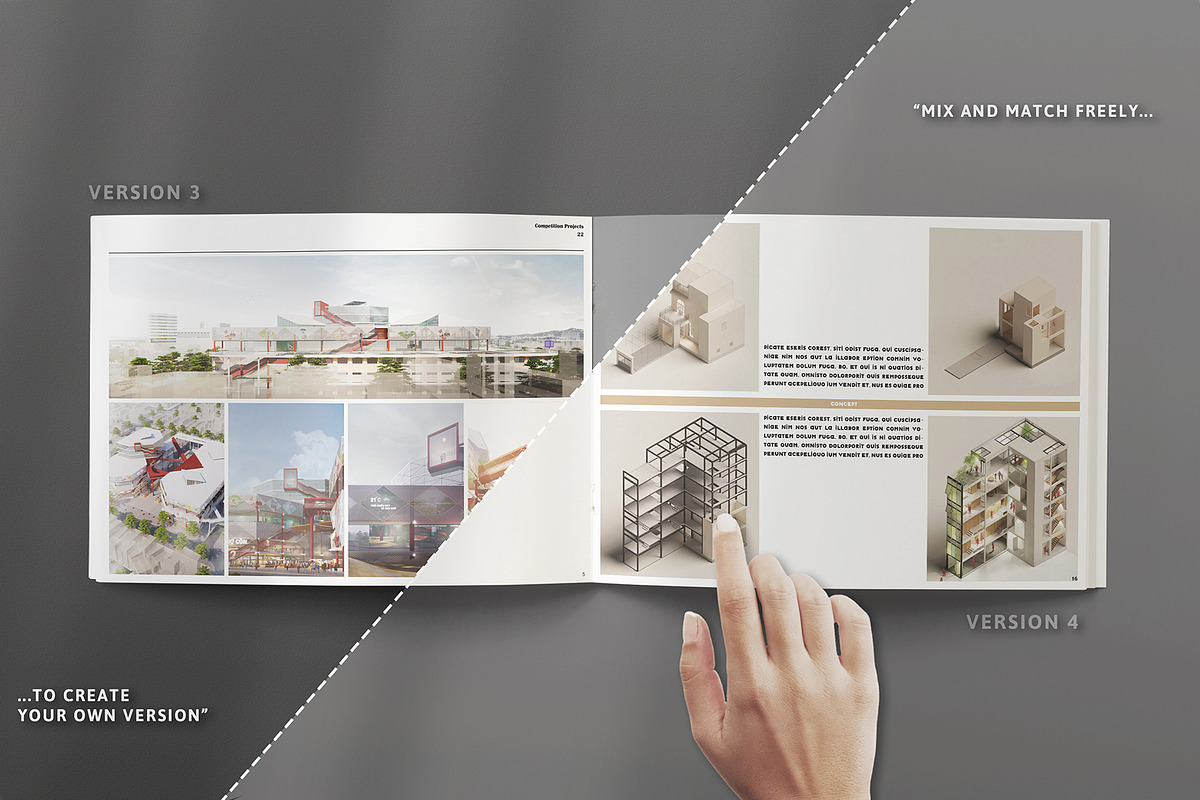Grayscale Portfolio Template Bundle, a Presentation Template by Arkishop (Photo 7 of 10)