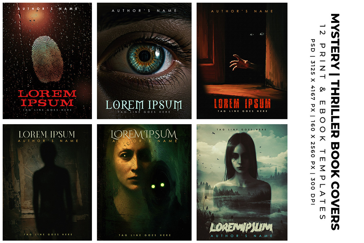 Mystery & Thriller Book Covers preview 2