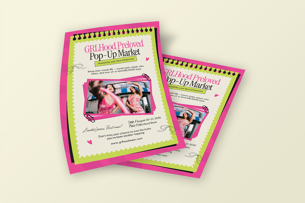 GRLHood - Flyer Set, a Flyer Template by StreaksideStd (Photo 2 of 3)