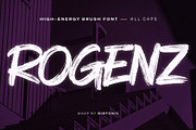ROGENZ — High-Energy Brush Font, a Handwritten Font by nirfonic (Thumbnail 1 of 8)
