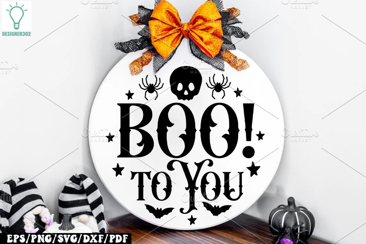 Halloween Round Sign SVG Bundle, a Graphic by Designer302 (Photo 4 of 17)