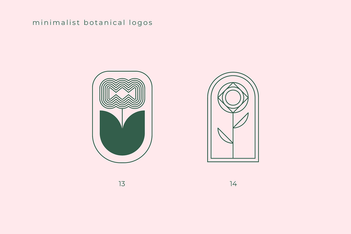 Minimalist Botanical Logos, an Object Graphic by Léo Alexandre (Photo 6 of 11)