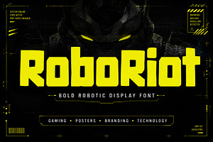 RoboRiot, a Slab Serif Font by Wow Magic