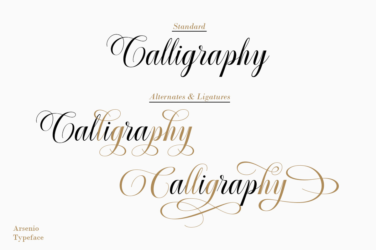 Arsenio Script, a Script Font by Adam Azura (Photo 2 of 9)