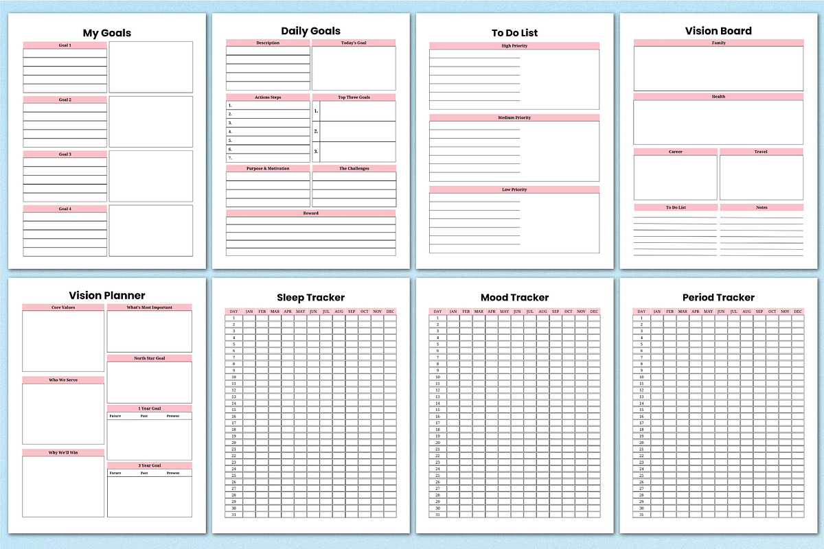 2026 Life Planner For KDP Interior preview 3