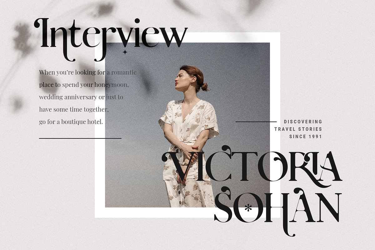 Charles - Chic Ligature Serif Font, a Serif Font by SilverStag Type Foundry (Photo 18 of 31)