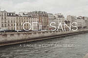 L'OEIL SANS | San Serif Font, a Sans Serif Font by OneTen The Studio (Thumbnail 5 of 5)