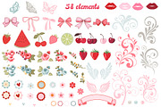 Coquette graphic collection, an Illustration by marie dricot (Thumbnail 2 of 7)