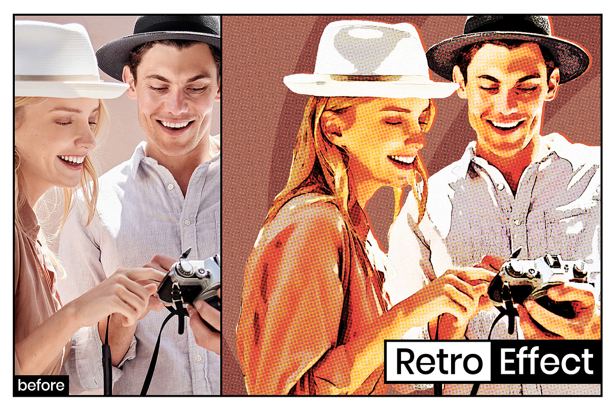 Retro Poster Effect, an Action Add-On by PSD Action (Photo 4 of 7)