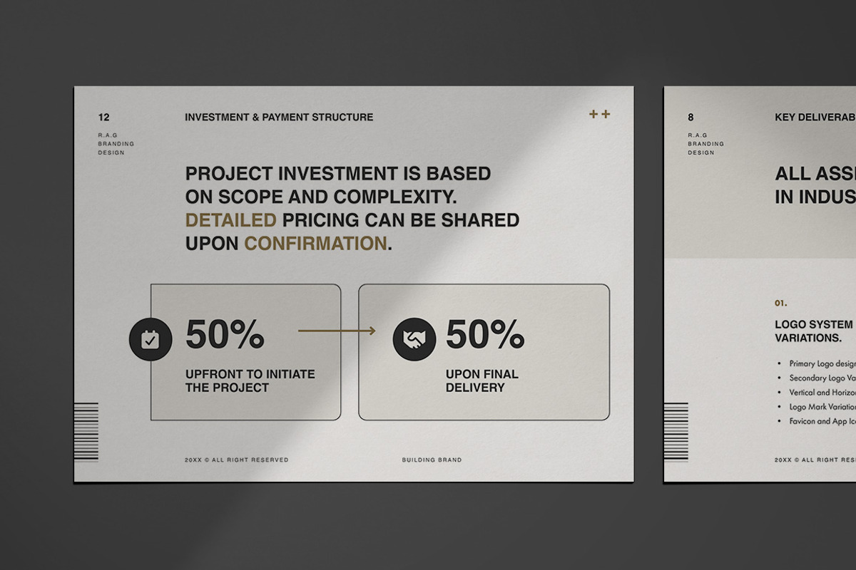 Minimalist Brand Identity Proposal, a Brochure Template by broluthfi (Photo 7 of 9)